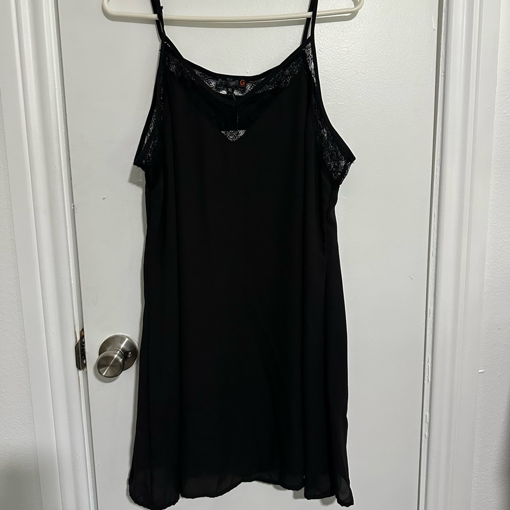 G by Guess Black Lace Detail Dress